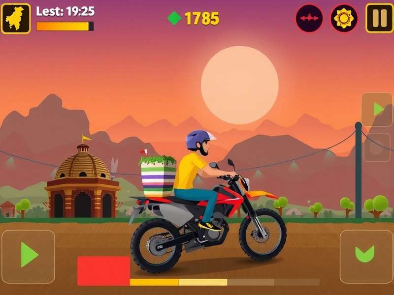Quepem Rapid Race gameplay screenshot showing Indian landscape